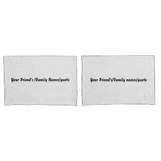 Custom Name Off White Pillowcases – Personalized