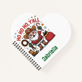 Custom name western themed Santa Christmas 