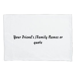 Custom Name White Pillowcases – Personalized Pillo