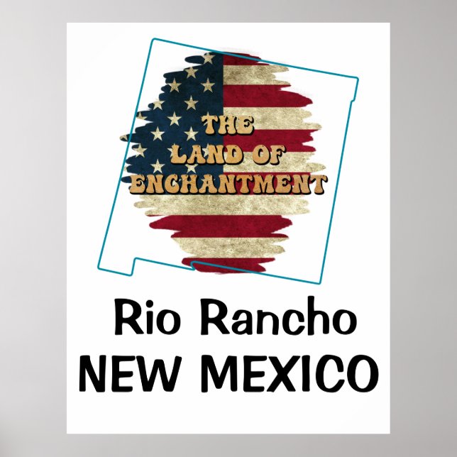 Custom New Mexico state  Poster (Frente)