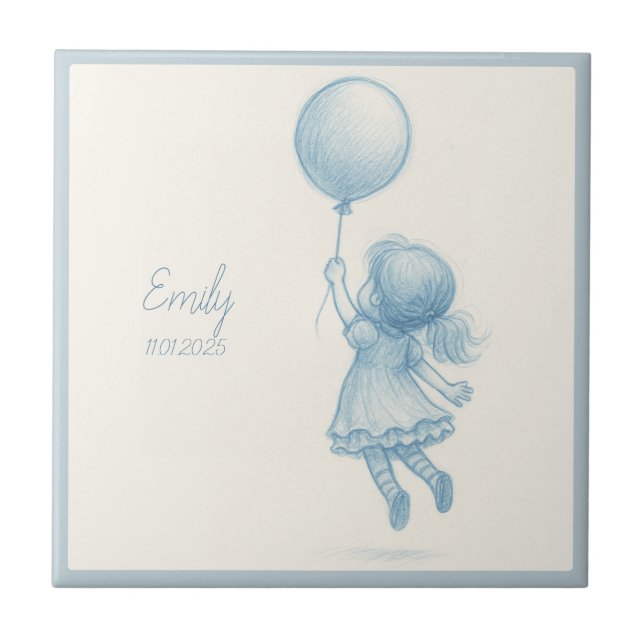 Custom personalized baby girl name  (Frente)