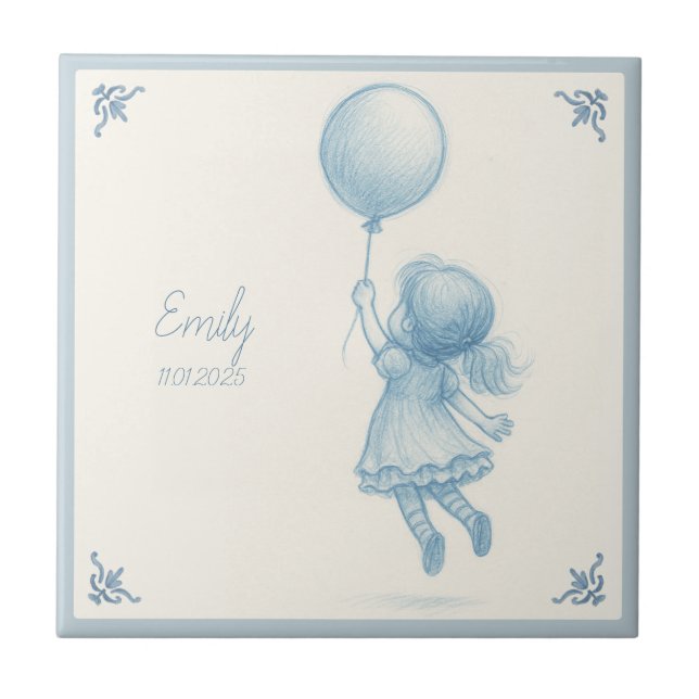 Custom personalized baby girl name  (Frente)