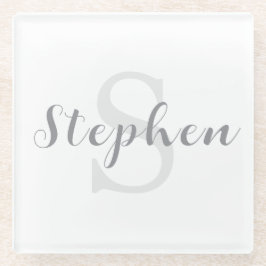 Custom Personalized Monogram Script Name Drink