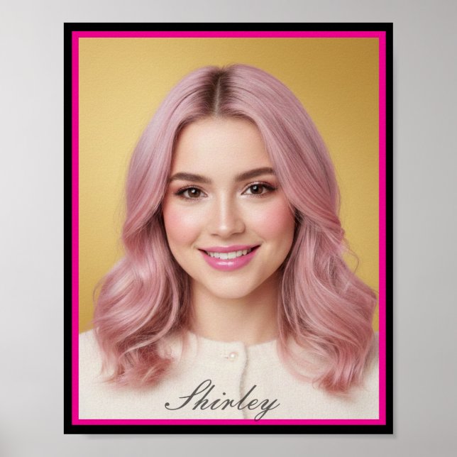 Custom Personalized Photo Matte Poster Print (Frente)