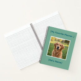 Custom Pet Photo Notebook | Personalized Planner