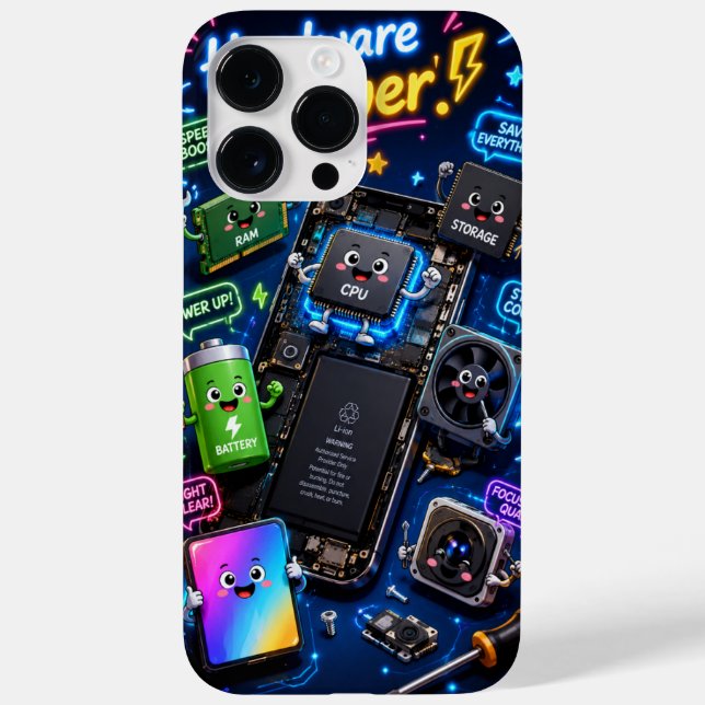 Custom Phone Case Animated Technology (Verso)