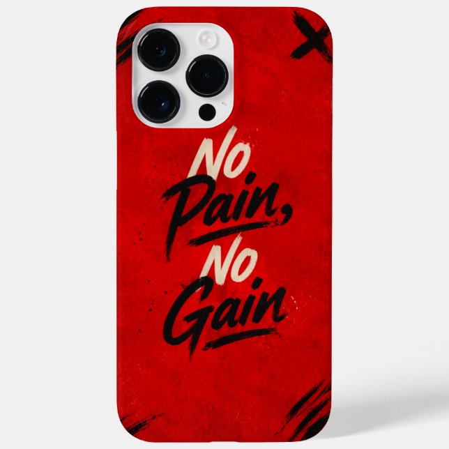 Custom Phone Case No Pain, No Gain (Verso)