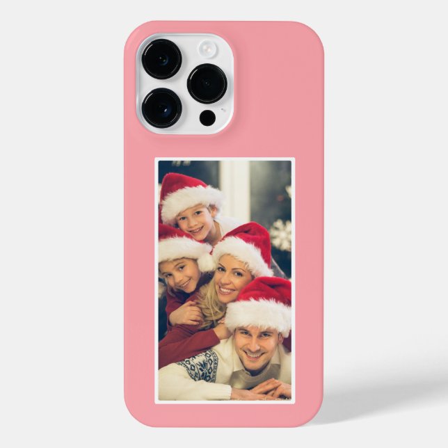 Custom Photo Blush Pink iPhone Case- Mate (Verso)