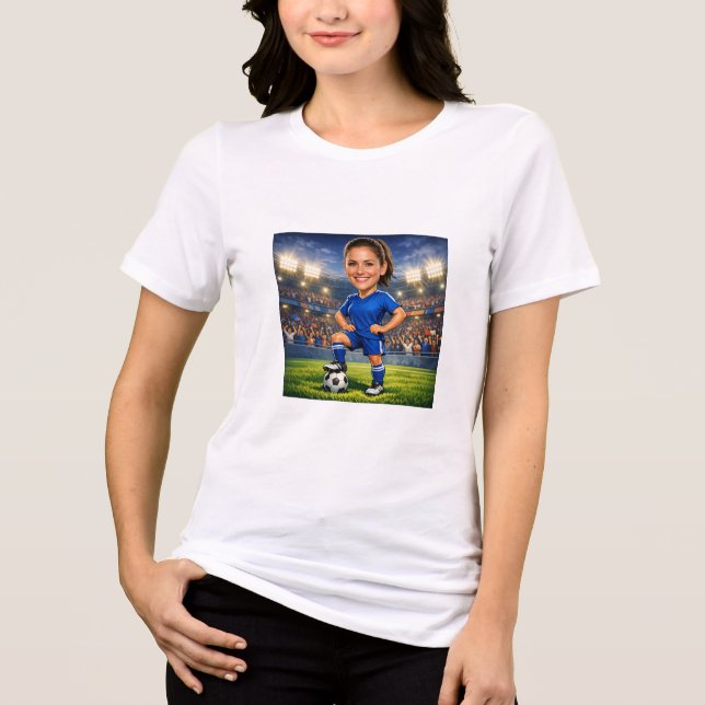 Custom Photo-Face Soccer/Football Star Caricature (Frente)