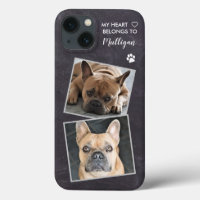 Custom Photo Pet Dog Collage Stylish Quote Photo