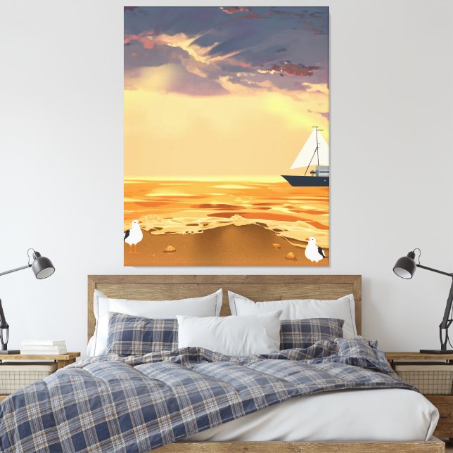 Custom Photo Stretched Canvas Print Personalized (Insitu(Quarto))