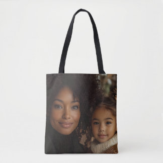 Custom photo tote all over print