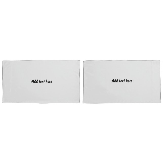 Custom Quote Off Pillowcases – Personalized Bedr (Frente - conjunto)
