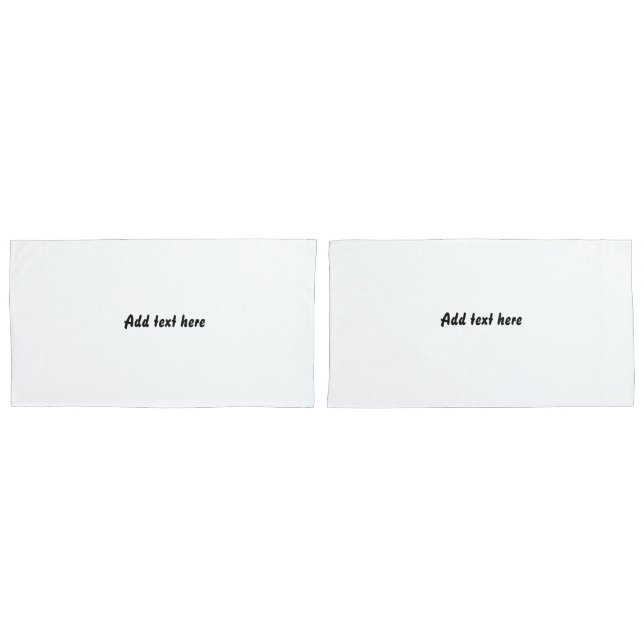 Custom Quote White Pillowcases – Personalized Bedr (Frente - conjunto)