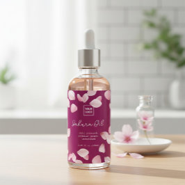 Custom Sakura Oil Label