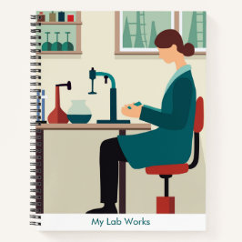 Custom Science Lab Student Spiral Notebook