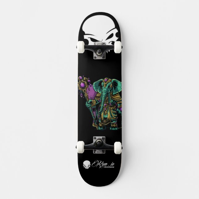 Custom Skateboard Deck - "Elephant Druid" (Frente)