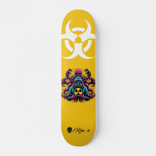 Custom Skateboard Deck - "Mutant Biohazard" (Frente)