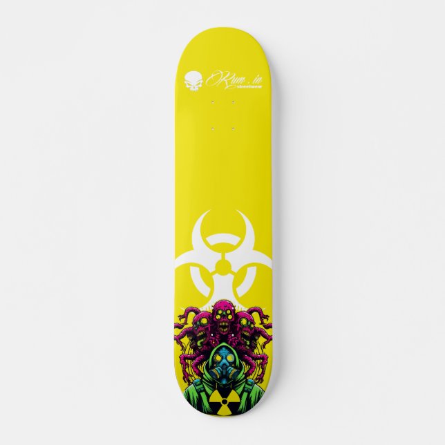 Custom Skateboard Deck - "Mutant Biohazard 2"  (Frente)