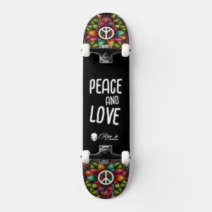 Custom Skateboard Deck - "Peace and Love"