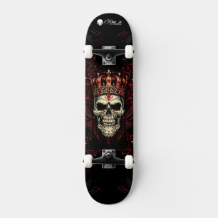 Custom Skateboard Deck - "Skull King"