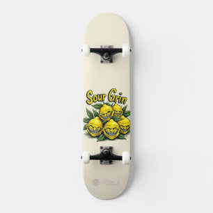 Custom Skateboard Deck - "Sour Grin"