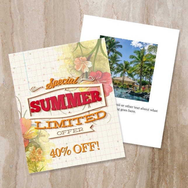 Custom Special Summer Limited Offer Flyer (Criador carregado)