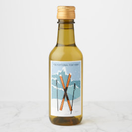 Custom Text Winter Skiing