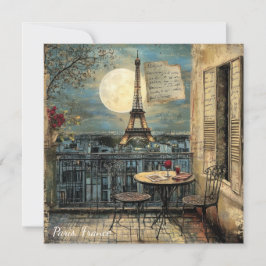 Custom Vintage Paris Eiffel Tower Romantic Art