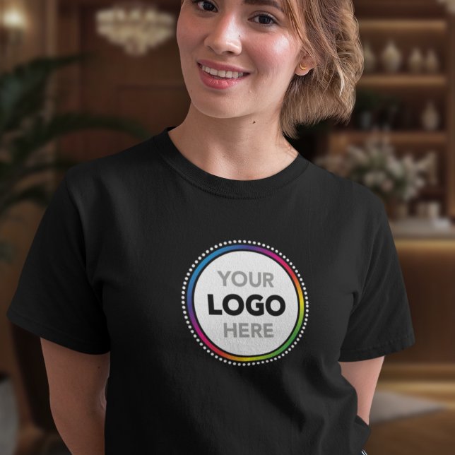 Custom Women's Business T-Shirt - Add Your Logo (Criador carregado)