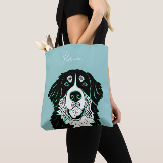 Customizable Bernese Mountain Dog   Tote Bag