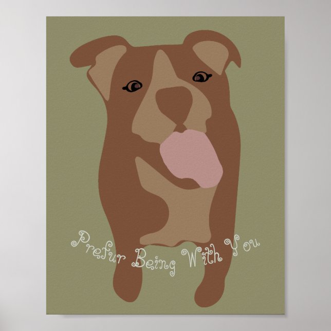 Customizable Cute Dog Companion Poster (Frente)