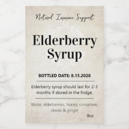 Customizable Elderberry Syrup Label ZEB_06b