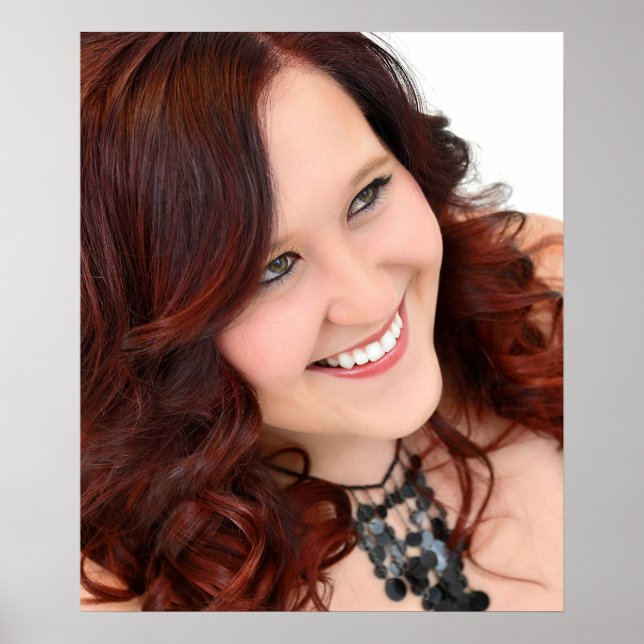 Customizable Fire Ombre' Salon Poster (Frente)