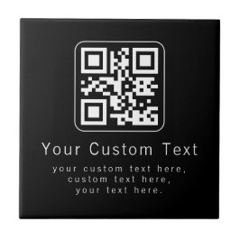 Customizable QR Code & Editable Text Template