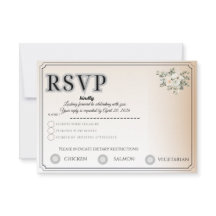 Customizable RSVP Card | Track Guest Attendance