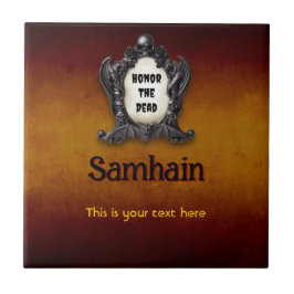 Customizable Samhain Ceramic Tile