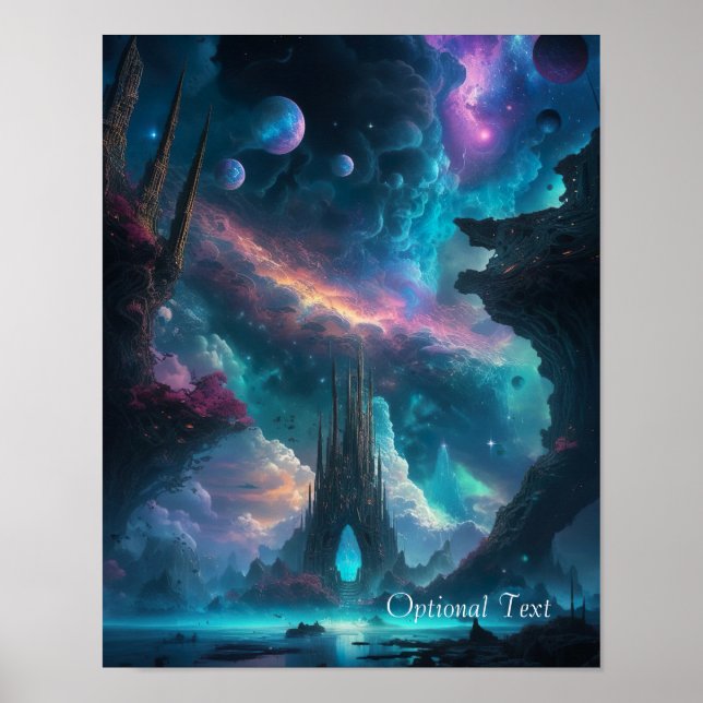 Customizable Sci-Fi Fantasy Poster (Frente)