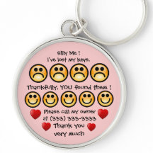 Customizável eu perdi meu chaveiro das chaves