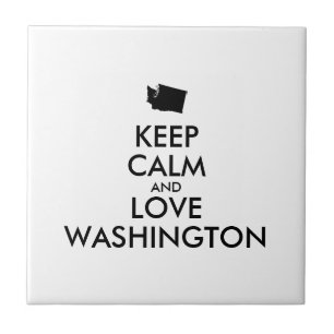 Customizável MANTENHA A CALMA e AME WASHINGTON