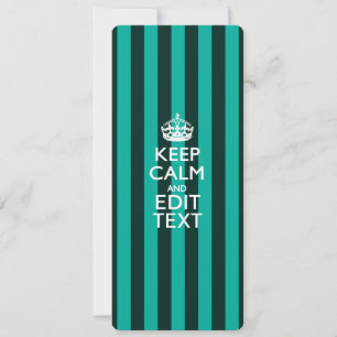 Customizável mantenha a calma suas listras de