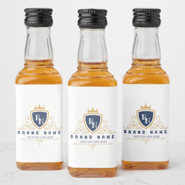 Customize Luxury hotel business or restaurant logo (Garrafas)