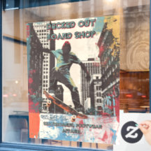 Customize Skateboard Shop Graphic Art Front