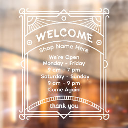 Customize Sunrise Restaurant Cafe Shop Open Hour 2