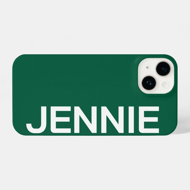 Customized Name Stylish Elegant Modern Minimal  (Verso Horizontal)