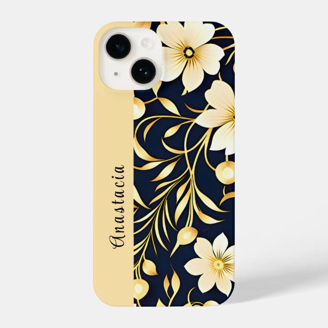 Customized Phone Case Floral Design (Verso)