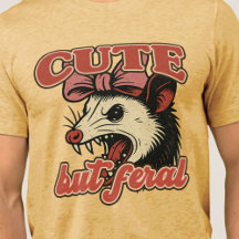Cuta Mas Feral Possum: Humor Sarcástico Vintage