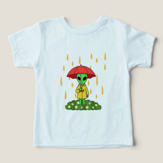 Cute Alien With Umbrella Kawaii Space Character