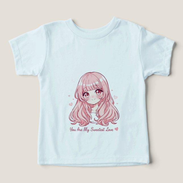 Cute Anime Valentine Sweatshirt (Design frontal)
