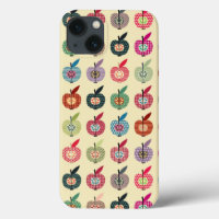 Cute Apples in Retro Style